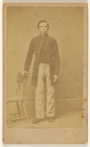 [Soldato confederato non identificato, in piedi]. da Samuel A. Cooley