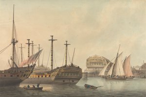Nave da Guerra in Riparazione da Samuel Atkins