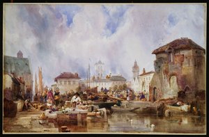 Il mercato sul molo, Bruges