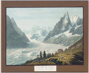 Il mare di ghiaccio, vista di Montanvert