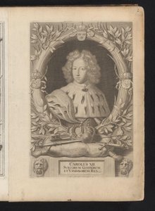 Ritratto di Carlo XII di Svezia da Samuel Blesendorf