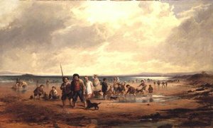 Bambini che Giocano sulla Spiaggia da Samuel Bough