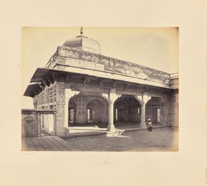 Agra; il forte, interno dello zenana con lavori a mosaico, altra veduta da Samuel Bourne