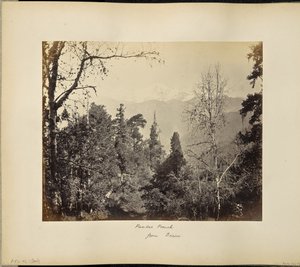 Bunderpoonch (il picco Jumnootri), 20.758 piedi, dalle alture sopra Barsoo da Samuel Bourne