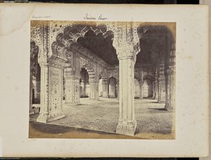 Delhi - Il palazzo, interno del Diwan-i-Khas da Samuel Bourne