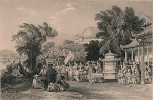 Processione nuziale al Blue-cloud Creek, Chin-keang-foo da Samuel Bradshaw