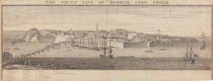 La vista sud di Berwick Upon Tweed