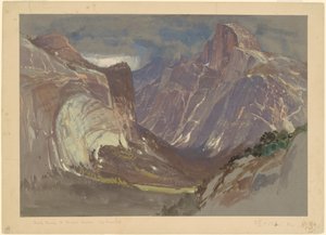 Half Dome e Royal Arches, Yosemite, da Glacier Point da Samuel Colman