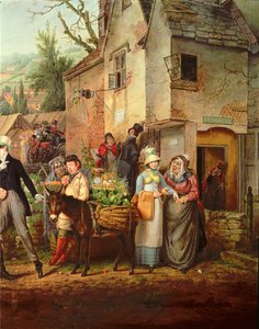 Fiera di San Giacomo, Bristol (dettaglio) da Samuel Colman