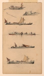 Barche sul Tamigi da Samuel Colman