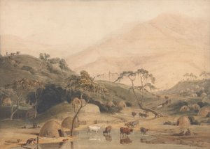 Un Villaggio Kaffir da Samuel Daniell