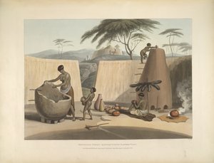 Donne Booshuana che fabbricano vasellame, illustrazione da 