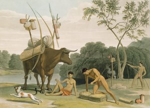 Korah Ottentotti che si Preparano a Partire, tavola 20 da 