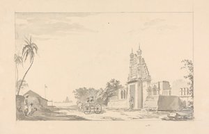 Carrozza Fuori da un Cancello in Rovina da Samuel Davis
