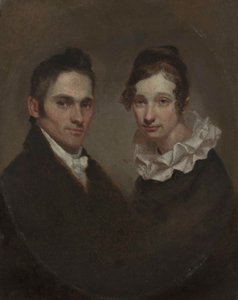 Reverendo (1789-1869) e signora Hiram Bingham (Sybil Mosely, † 1848) da Samuel Finley Breese Morse