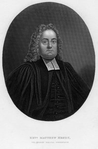 Matthew Henry, commentatore biblico e clero inglese, XIX secolo