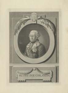 Peter von Biron 1724-1800, Duca di Curlandia e Semigallia, 1781 da Samuel Gottlieb Kuetner