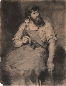 Smithy, studio per Das Gericht, c.1883 da Samuel H. Crone