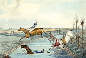 Secondo miglio, da Steeplechasing, inciso da Charles Hunt da Samuel Henry (after) Alken