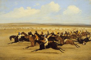 Le scommesse del Cambridgeshire del 1850: La partenza da Samuel Henry Alken
