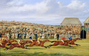 La fine del Derby del 1862 da Samuel Henry Alken
