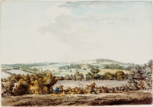 La vecchia casa alla Grange e Barber Wood, 1787 da Samuel Hieronymous Grimm
