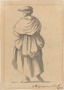 Una contadina da Samuel Hieronymus Grimm