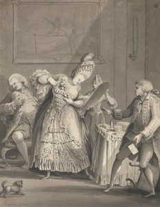 La signora inglese a Parigi da Samuel Hieronymus Grimm