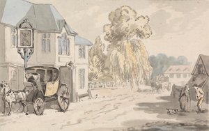 Cavalieri fuori da una locanda da Samuel Howitt