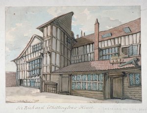 Casa di Sir Richard Whittington, Milton Street, Città di Londra, 1800
