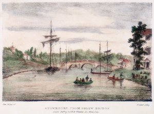 Stourport-on-Severn, Worcestershire, dal ponte, c1795