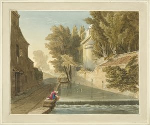 Edificio eretto sul Decanato di Westbury, mostrando il fiume Trym