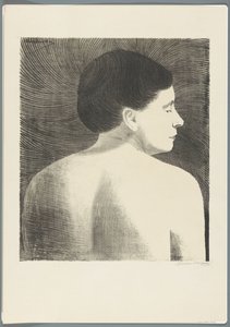 Nudo femminile visto di schiena da Samuel Jessurun de Mesquita (signed by artist)