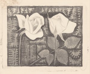 Due rose da Samuel Jessurun de Mesquita (signed by artist)