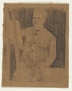 Autoritratto dietro il cavalletto da Samuel Jessurun de Mesquita (signed by artist)