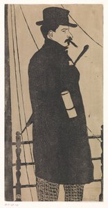 Autoritratto con cappotto e cappello da Samuel Jessurun de Mesquita (signed by artist)