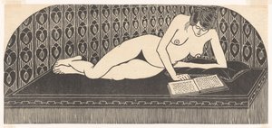 Lettura (Nudo sdraiato che legge un libro) da Samuel Jessurun de Mesquita