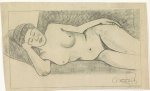 Nudo femminile reclinato da Samuel Jessurun de Mesquita
