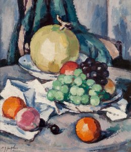 Frutta mista - Melone, Uva e Mele, c.1926 da Samuel John Peploe