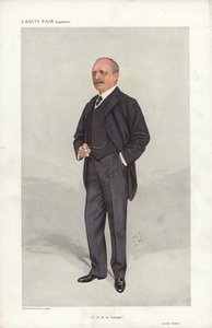 Archer Baker, C P R in Europa, caricatura di Vanity Fair