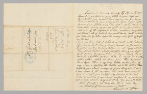 Lettera a Giles Saunders da Samuel M. Fox riguardante il commercio degli schiavi, 17 aprile 1848 da Samuel M. Fox