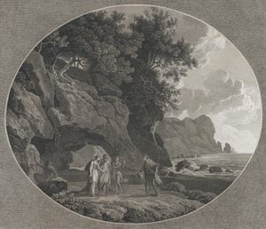 La tempesta, Atto I: Ferdinando e Miranda, 1788 da Samuel Middiman