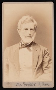 Ritratto del Sig. Foster del Massachusetts, tra 1876 e 1880 da Samuel Montague Fassett