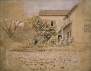 Una casa e un giardino a Tintern da Samuel Palmer