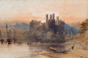 Castello di Caernarvon, Galles del Nord da Samuel Palmer