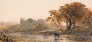 Sera in Italia, la villa deserta, 1845 da Samuel Palmer
