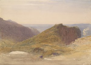 Sulla costa nord del Devon, isola di Lundy in lontananza, ca. 1835
