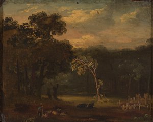 Schizzo dalla Natura nel Parco di Sion da Samuel Palmer