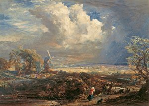 Tempesta estiva vicino a Pulborough, Sussex da Samuel Palmer