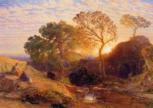 Tramonto, c.1861 da Samuel Palmer
